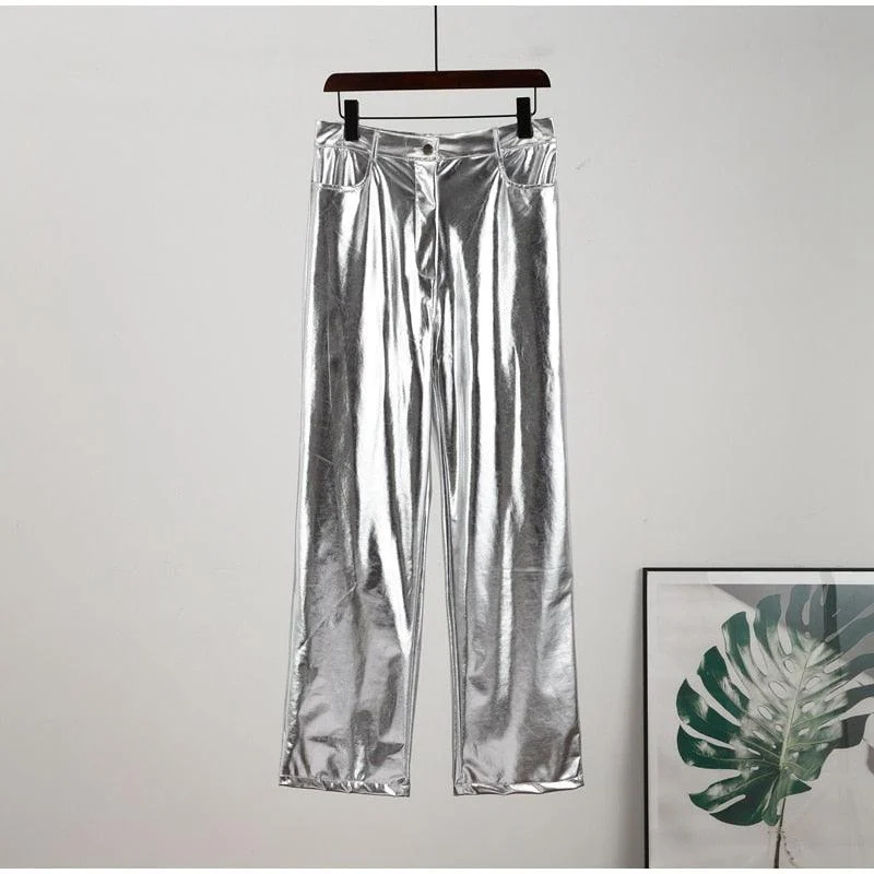 Edina Colorful Metallic Disco Pants - 7 Colors - Glova