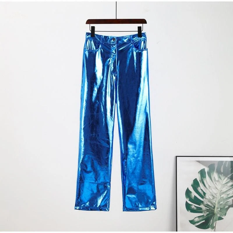 Edina Colorful Metallic Disco Pants - 7 Colors - Glova