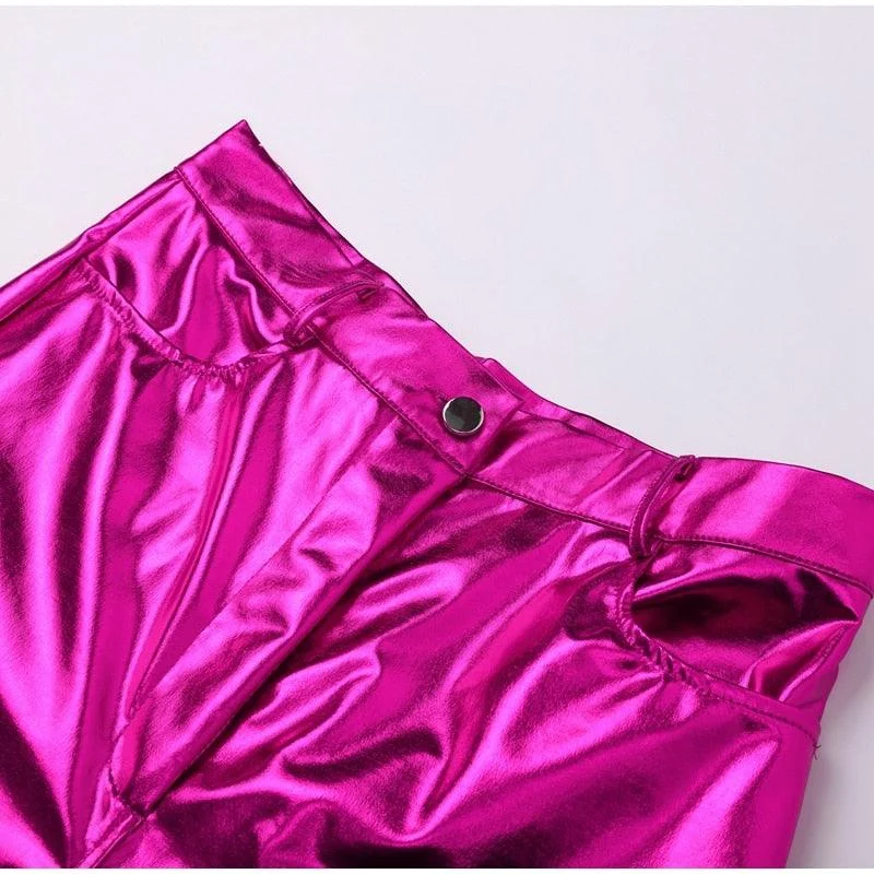 Edina Colorful Metallic Disco Pants - 7 Colors - Glova