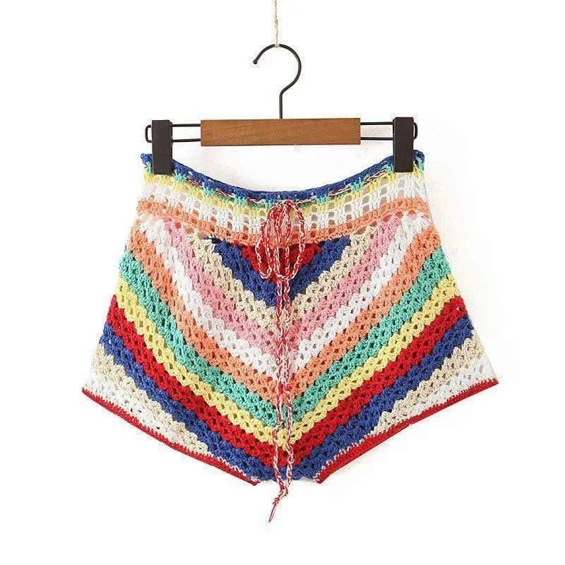 Edlyn Knit Crochet Shorts - Glova