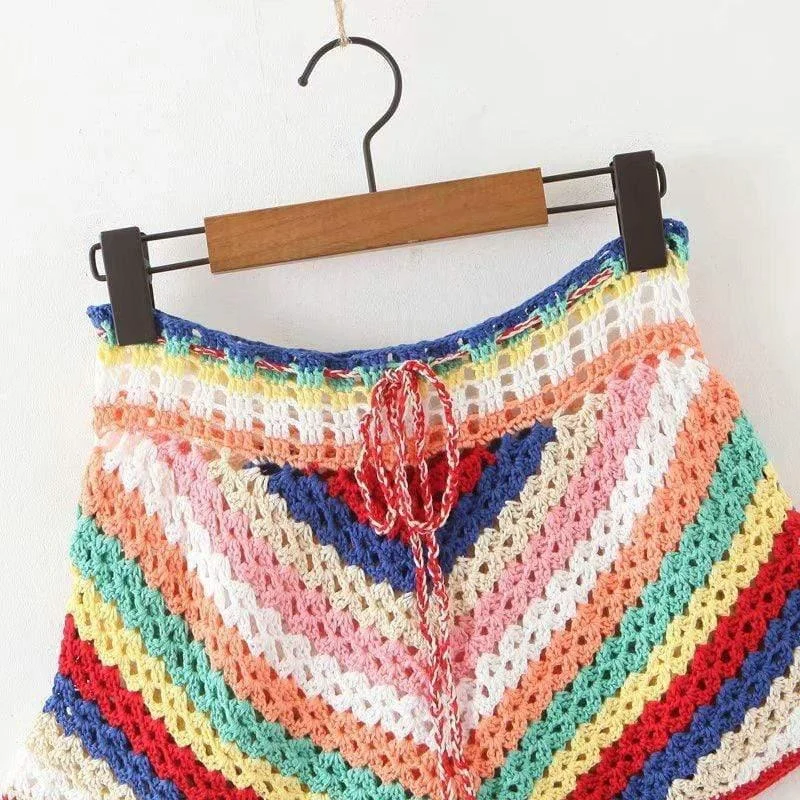 Edlyn Knit Crochet Shorts - Glova