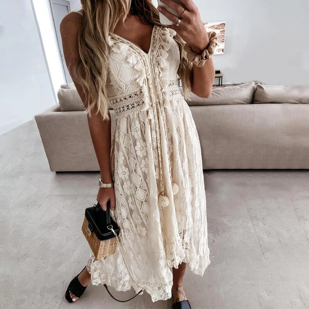 Eileen Boho Maxi Dress - Glova