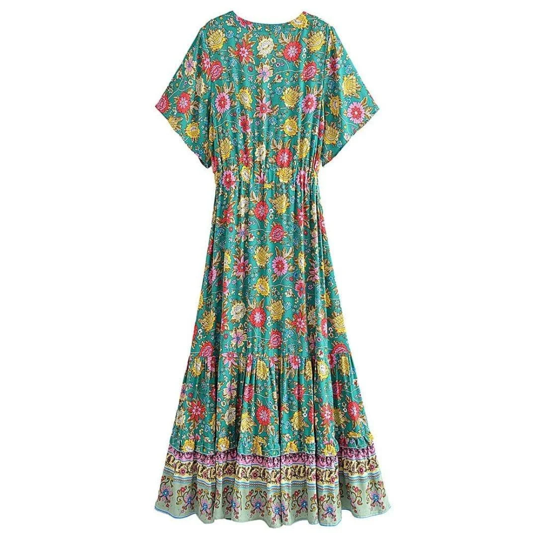 Eirlys Floral Boho Maxi Dress - Glova