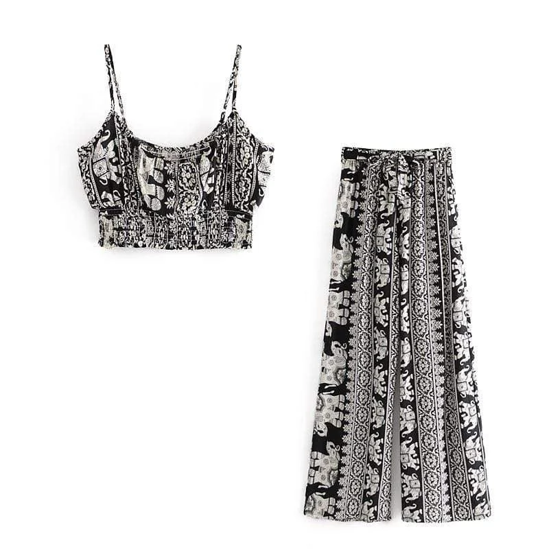 Ekaterina Black and White Boho Set - Glova