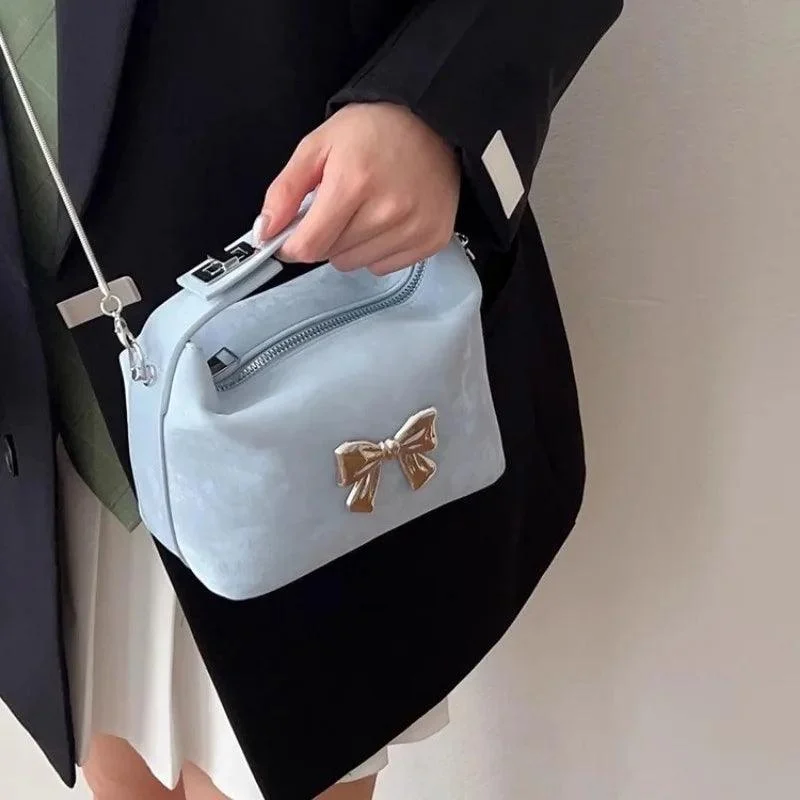 Elegant Bow Exquisite Chains Female Crossbody Bag - Glova