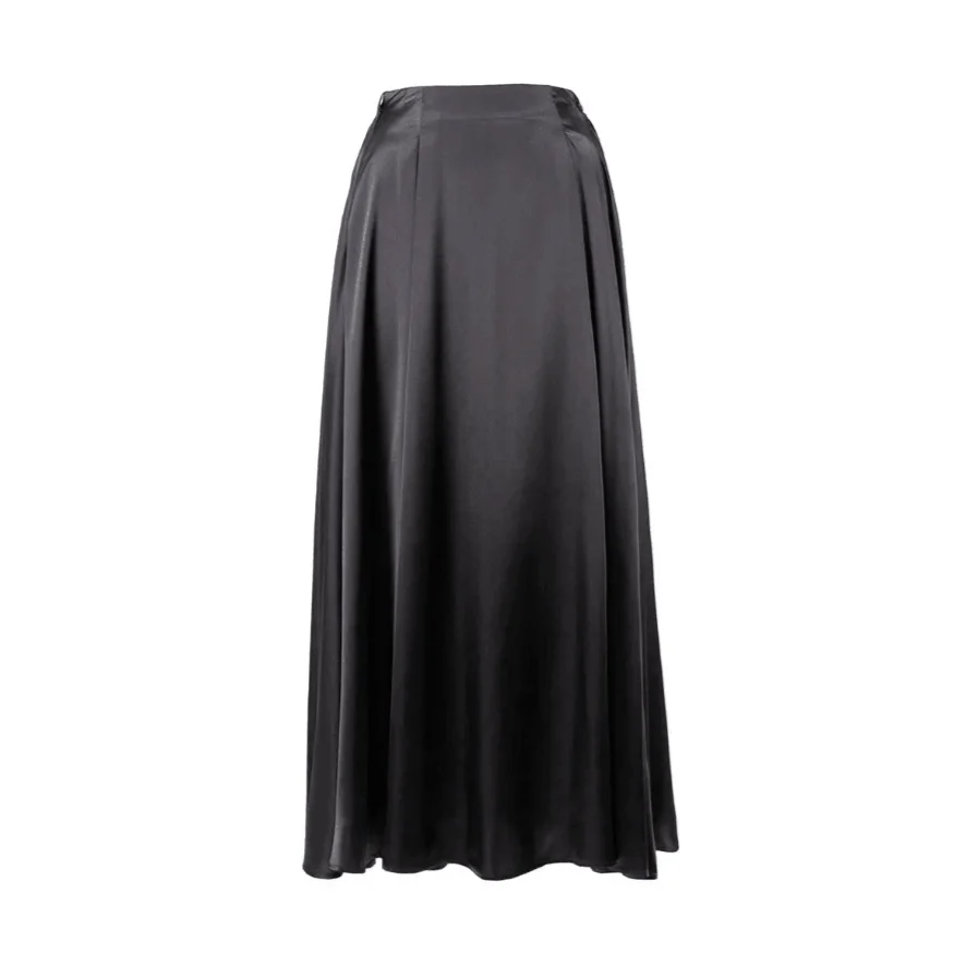 Elegant Satin Flare Maxi Skirts - 3 Colors - Glova