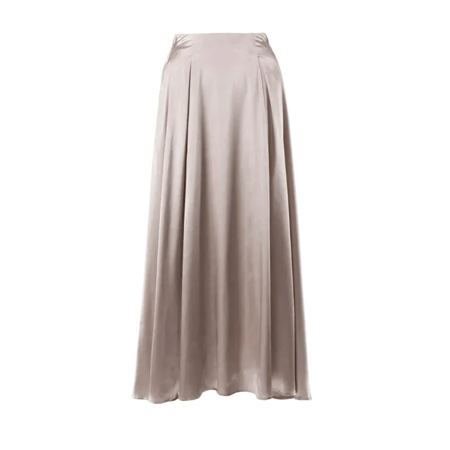 Elegant Satin Flare Maxi Skirts - 3 Colors - Glova