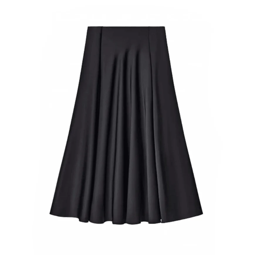 Elegant Satin Flare Maxi Skirts - 3 Colors - Glova