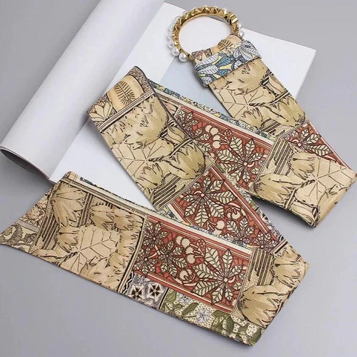 Elegant Vintage Print Cummerbunds Sash Belt - Glova