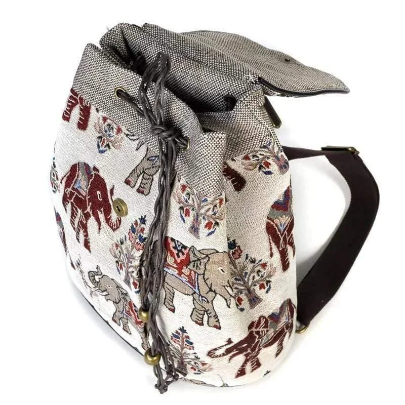 Elephant Canvas Backpack - Glova