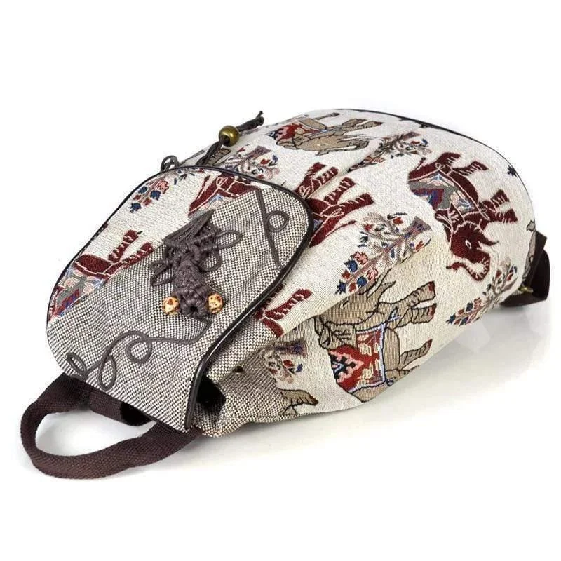 Elephant Canvas Backpack - Glova