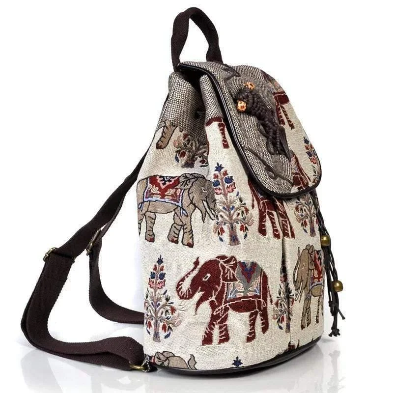 Elephant Canvas Backpack - Glova