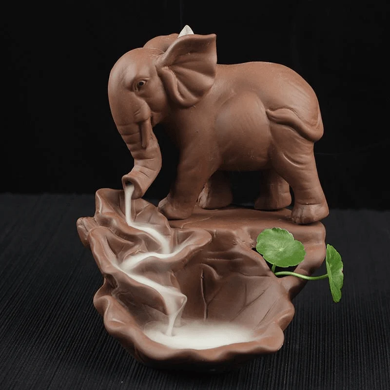 Elephant Lake Smoke Backflow Incense Burner - Glova