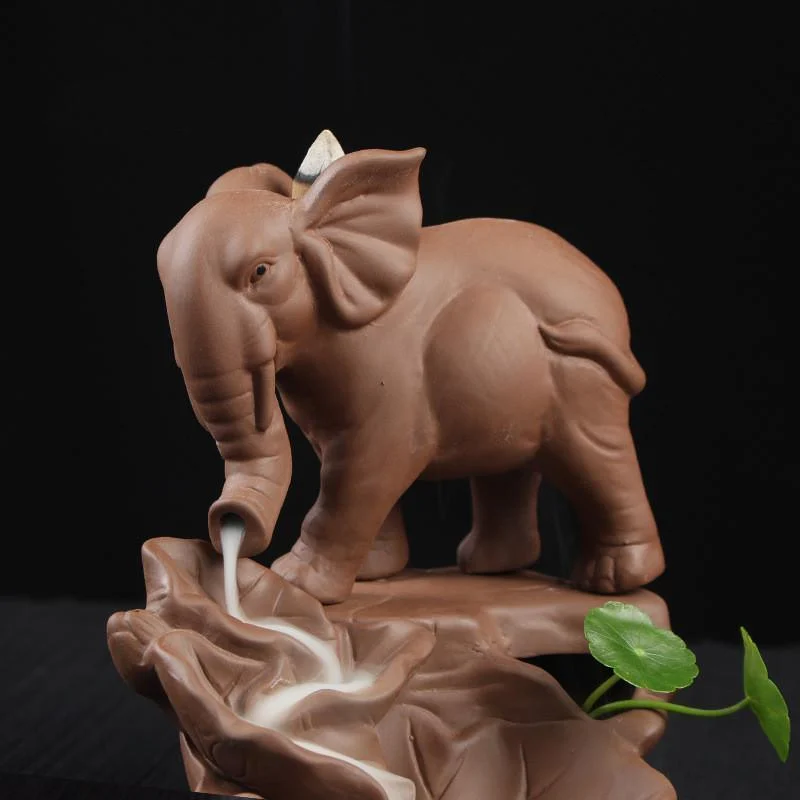 Elephant Lake Smoke Backflow Incense Burner - Glova