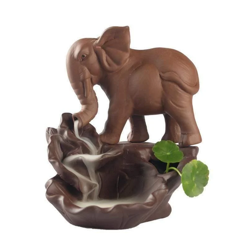 Elephant Lake Smoke Backflow Incense Burner - Glova