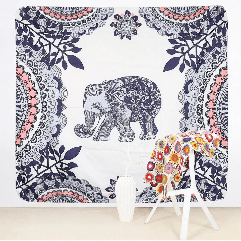 Elephant Mandala Tapestry - Glova