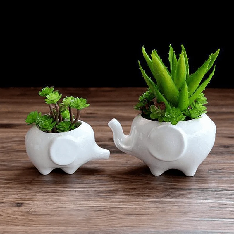 Elephant Plant Pot Set 2pcs - Glova