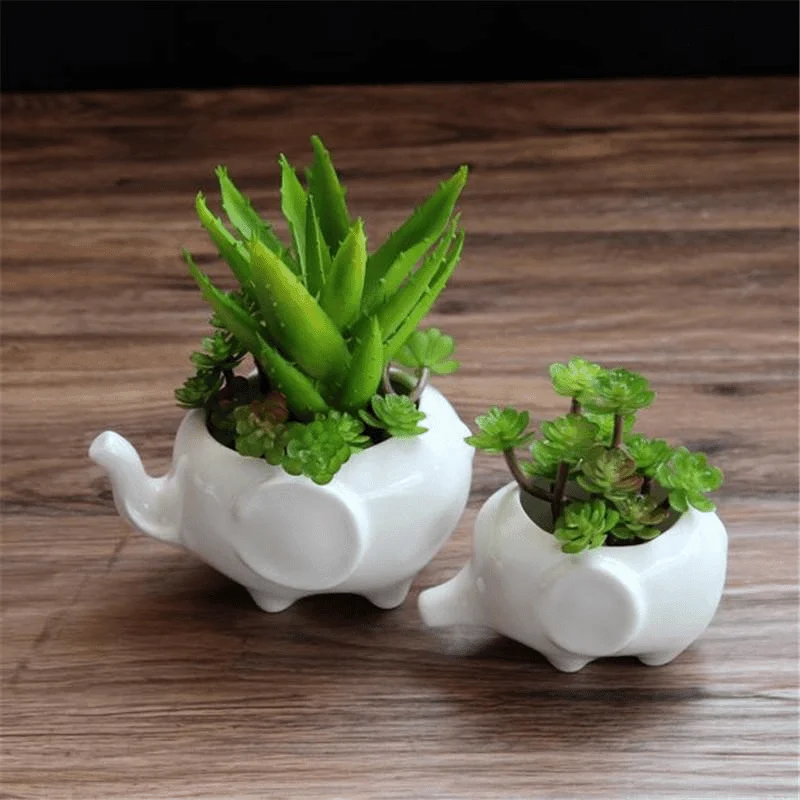 Elephant Plant Pot Set 2pcs - Glova