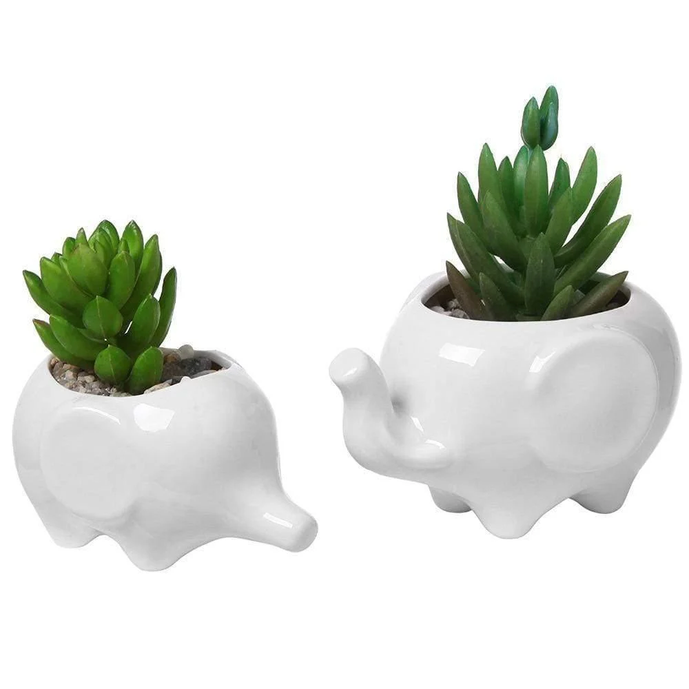 Elephant Plant Pot Set 2pcs - Glova