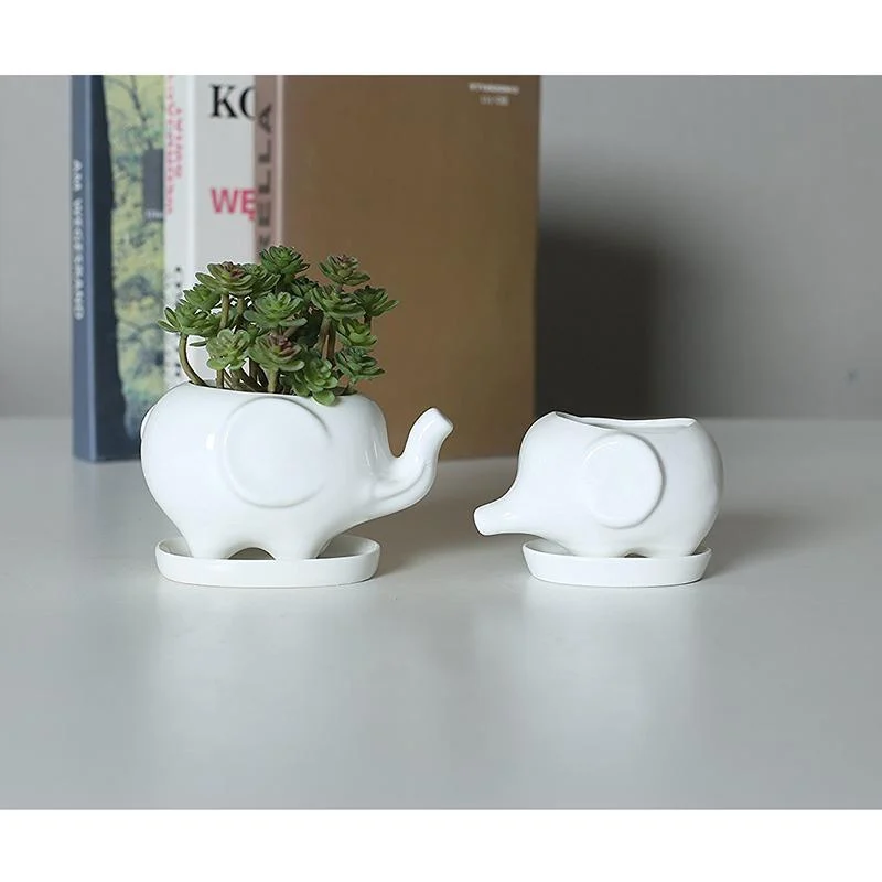 Elephant Plant Pot Set 2pcs - Glova