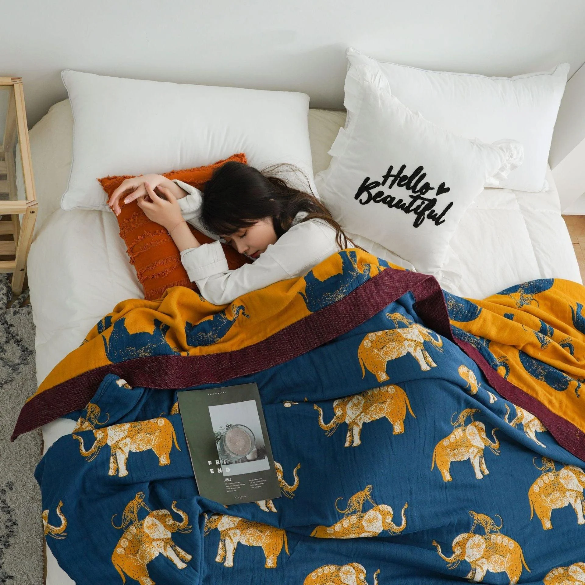 Elephants Boho Bedspread - Glova