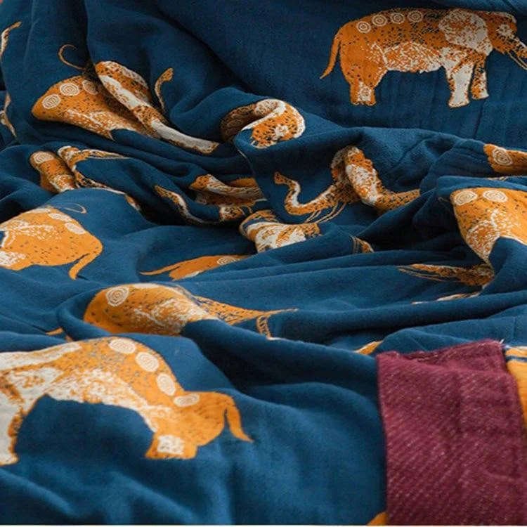 Elephants Boho Bedspread - Glova