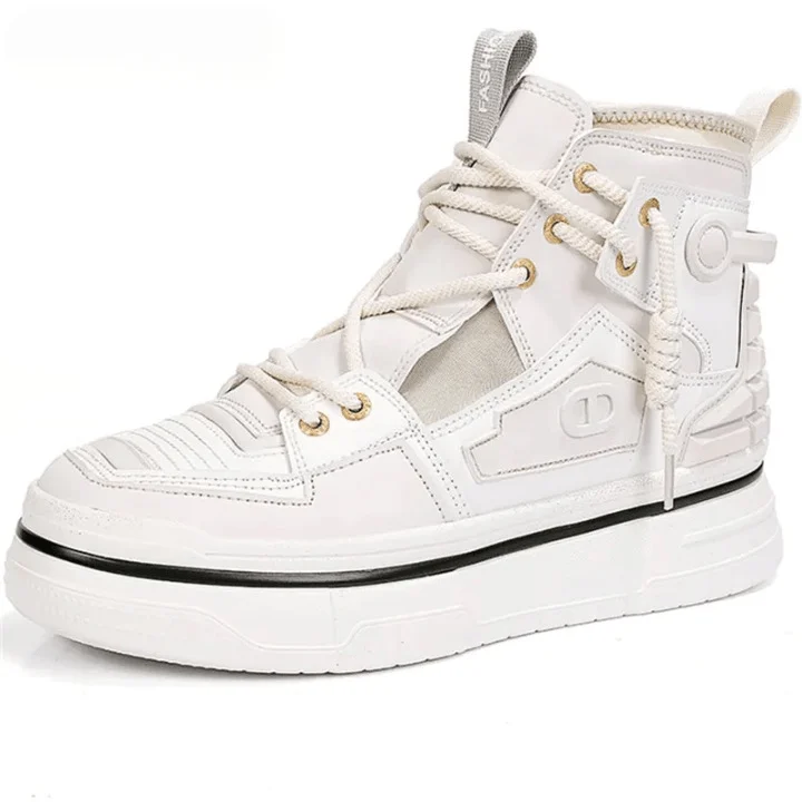 Elias Colorblock Patchwork High Top Sneakers - Glova