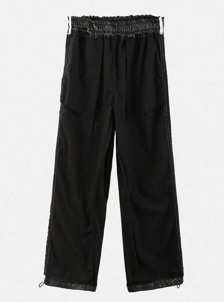 Eliska Faux Leather Track Pants - Glova