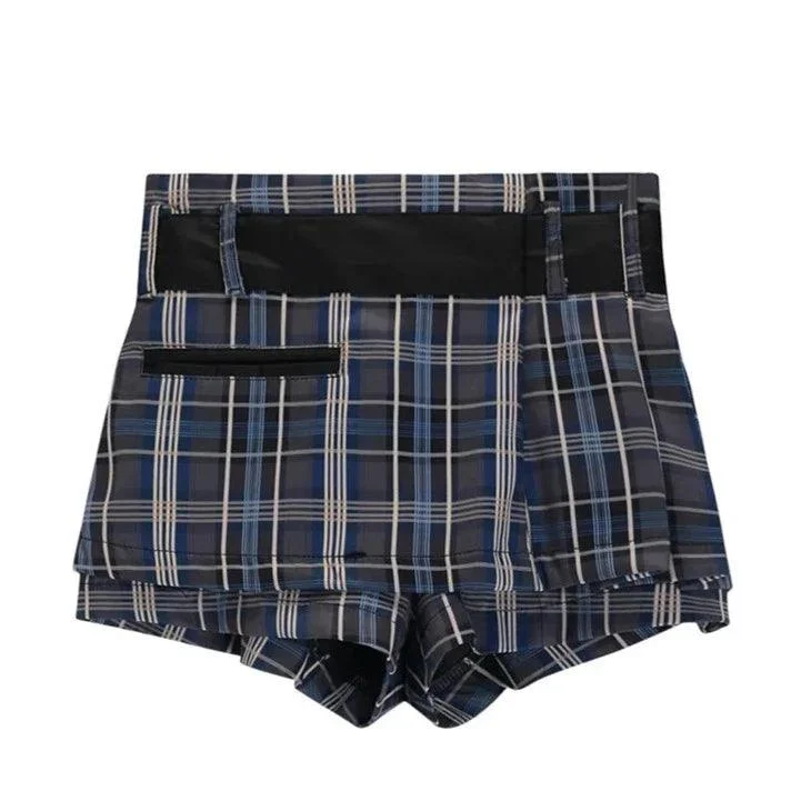 Ellka Plaid Hipster Micro Skorts  - Glova