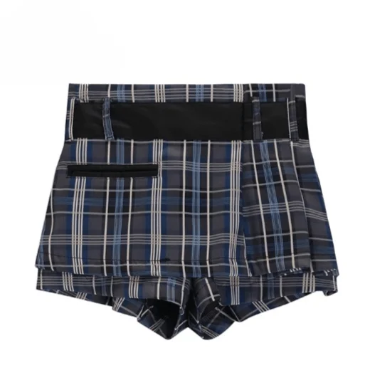 Ellka Plaid Hipster Micro Skorts  - Glova