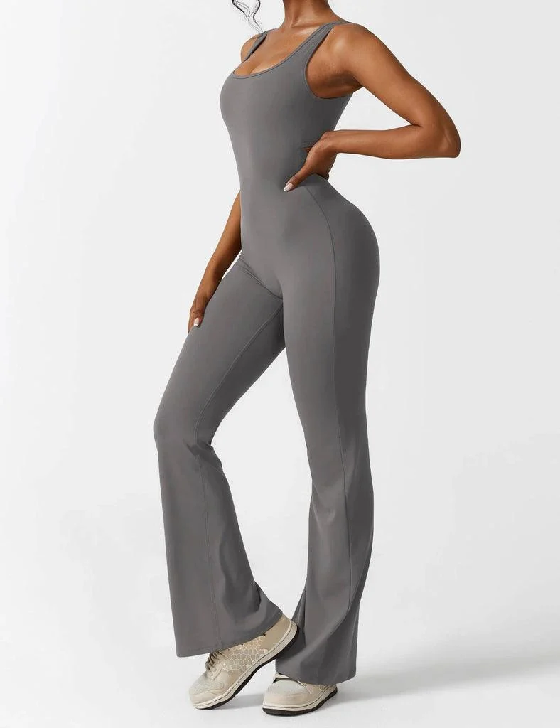 Elodie V-Back Flared Jumpsuit - Glova