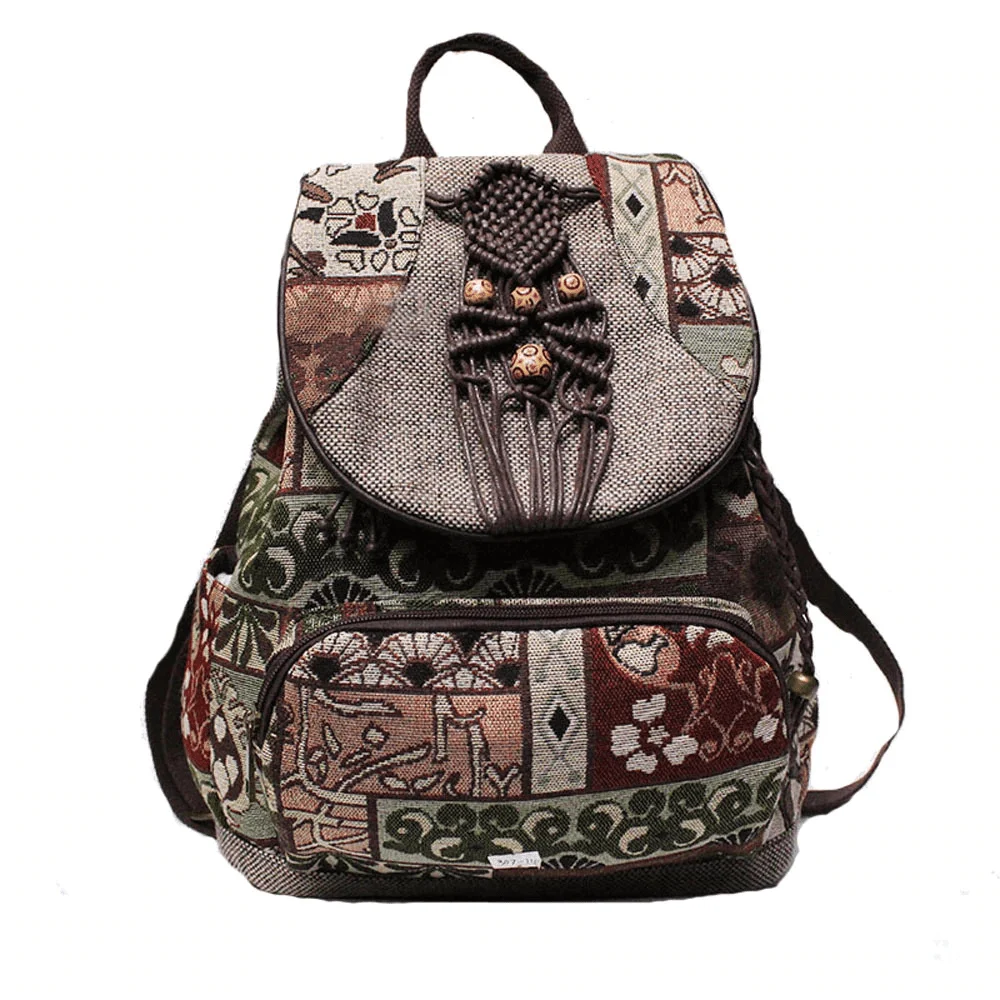 Embroidered Tribal Backpack - Glova