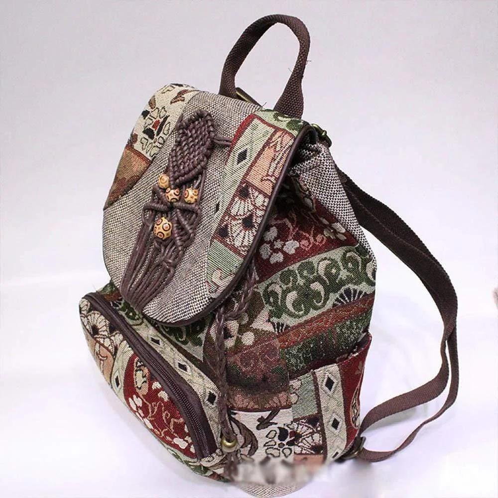 Embroidered Tribal Backpack - Glova