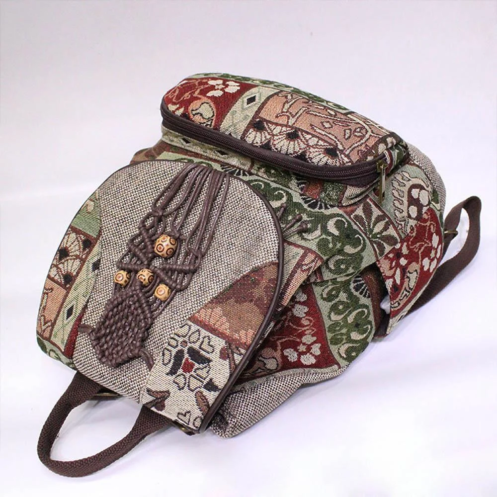 Embroidered Tribal Backpack - Glova