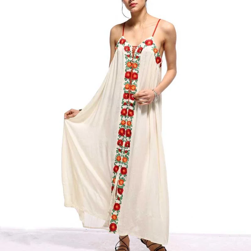 Embroidered Womens Maxi - Glova