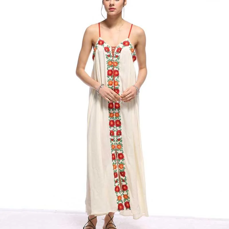 Embroidered Womens Maxi - Glova