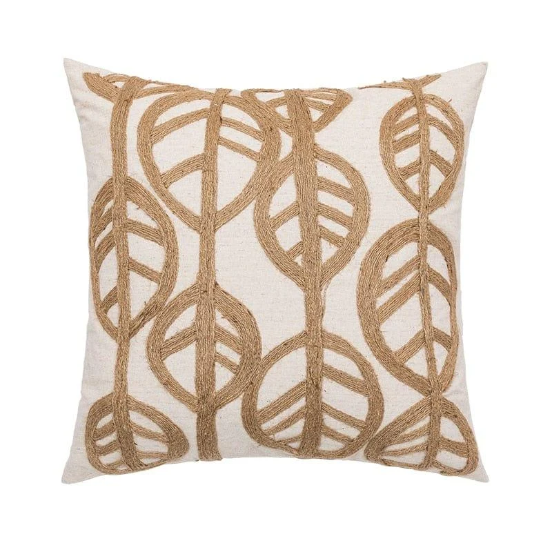 Embroidery Leaves Cushion Covers - Glova