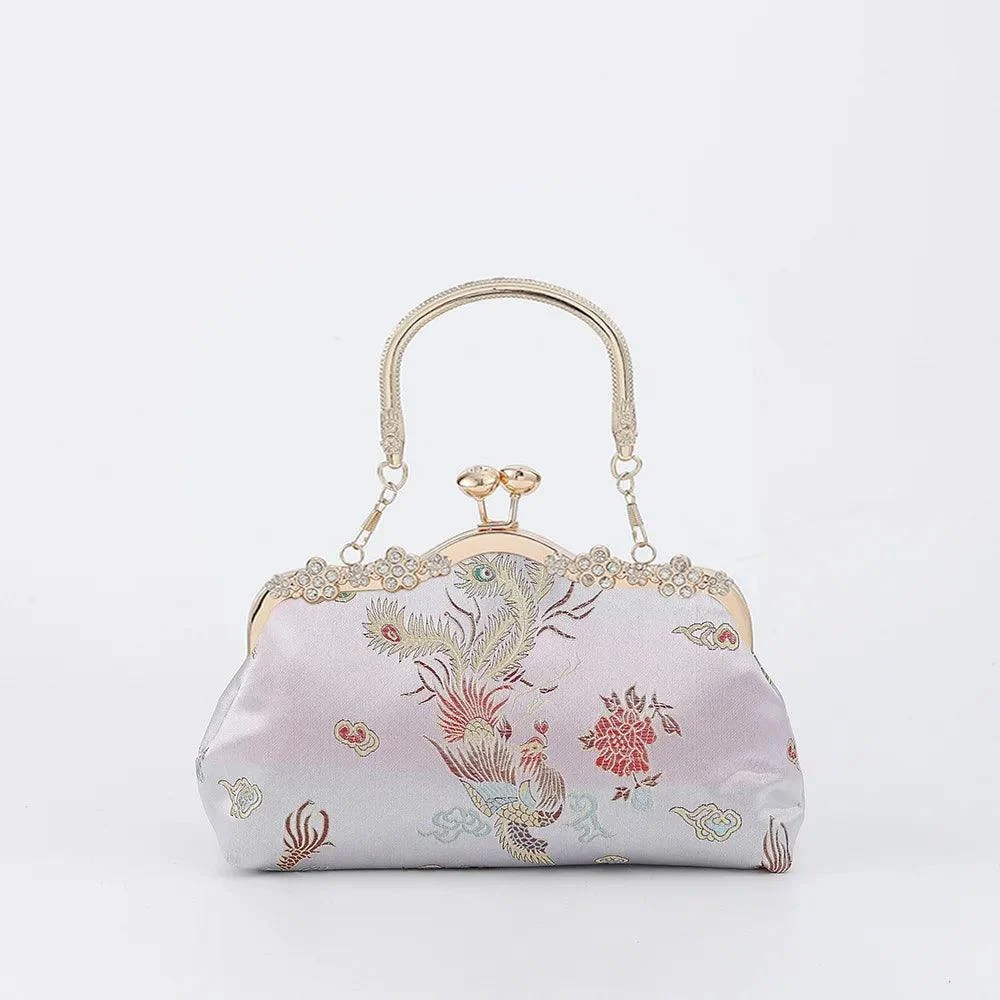 Embroidery Print Clutches Wedding Banquet Women Handbags - Glova