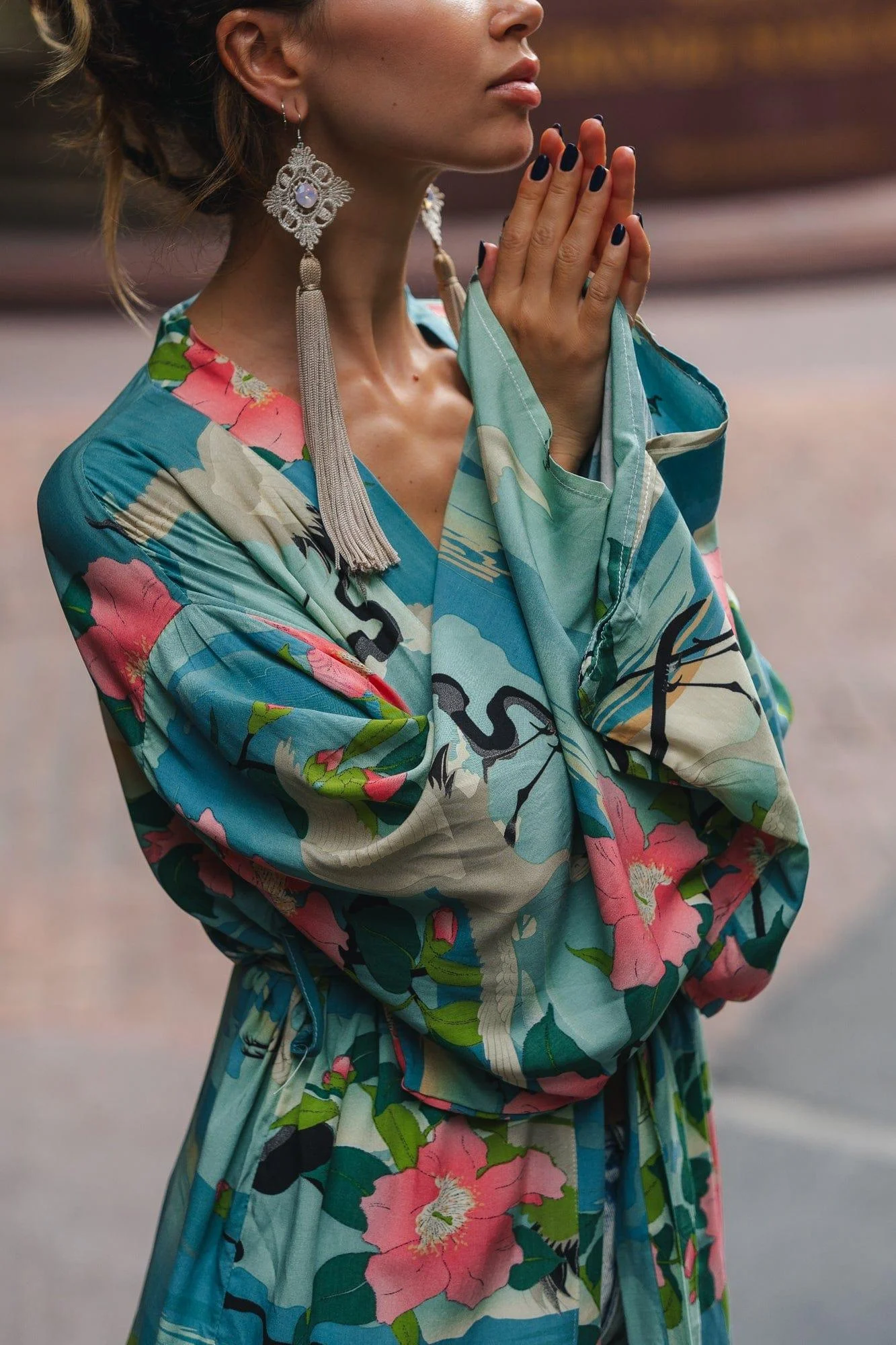 Emerald Floral Kimono - Glova