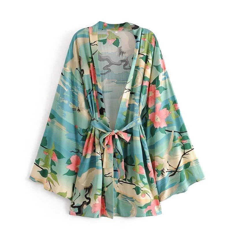 Emerald Floral Kimono - Glova