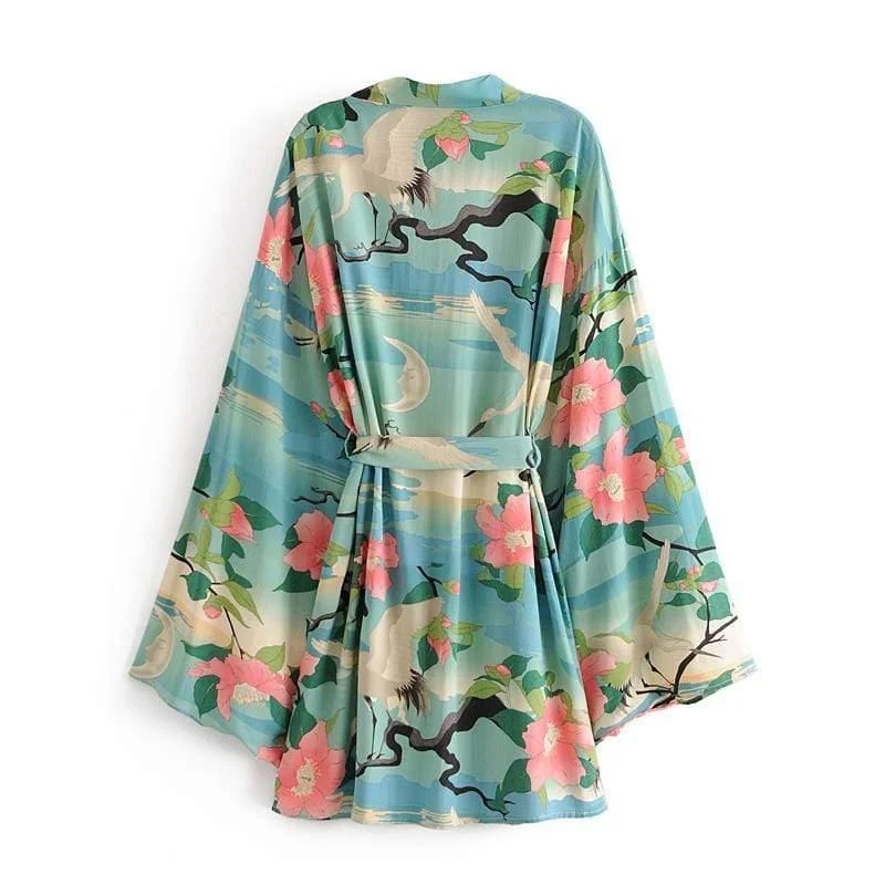 Emerald Floral Kimono - Glova