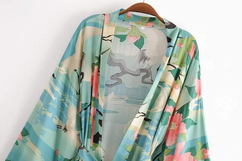 Emerald Floral Kimono - Glova