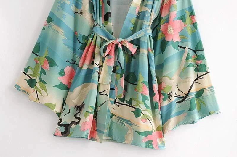 Emerald Floral Kimono - Glova