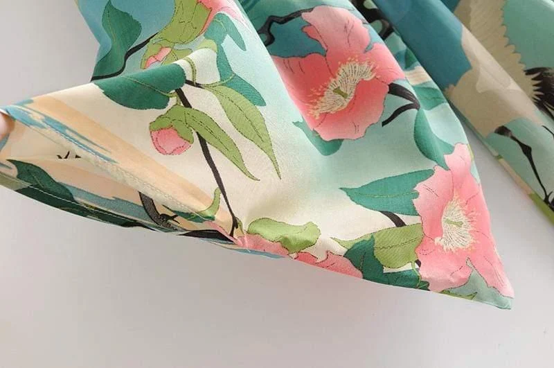 Emerald Floral Kimono - Glova