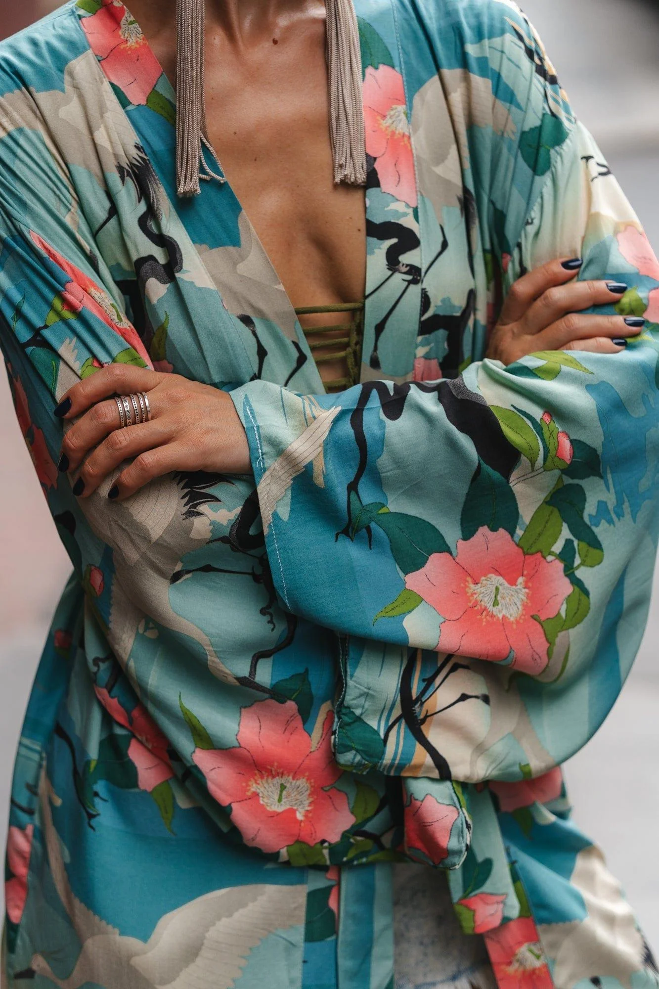 Emerald Floral Kimono - Glova