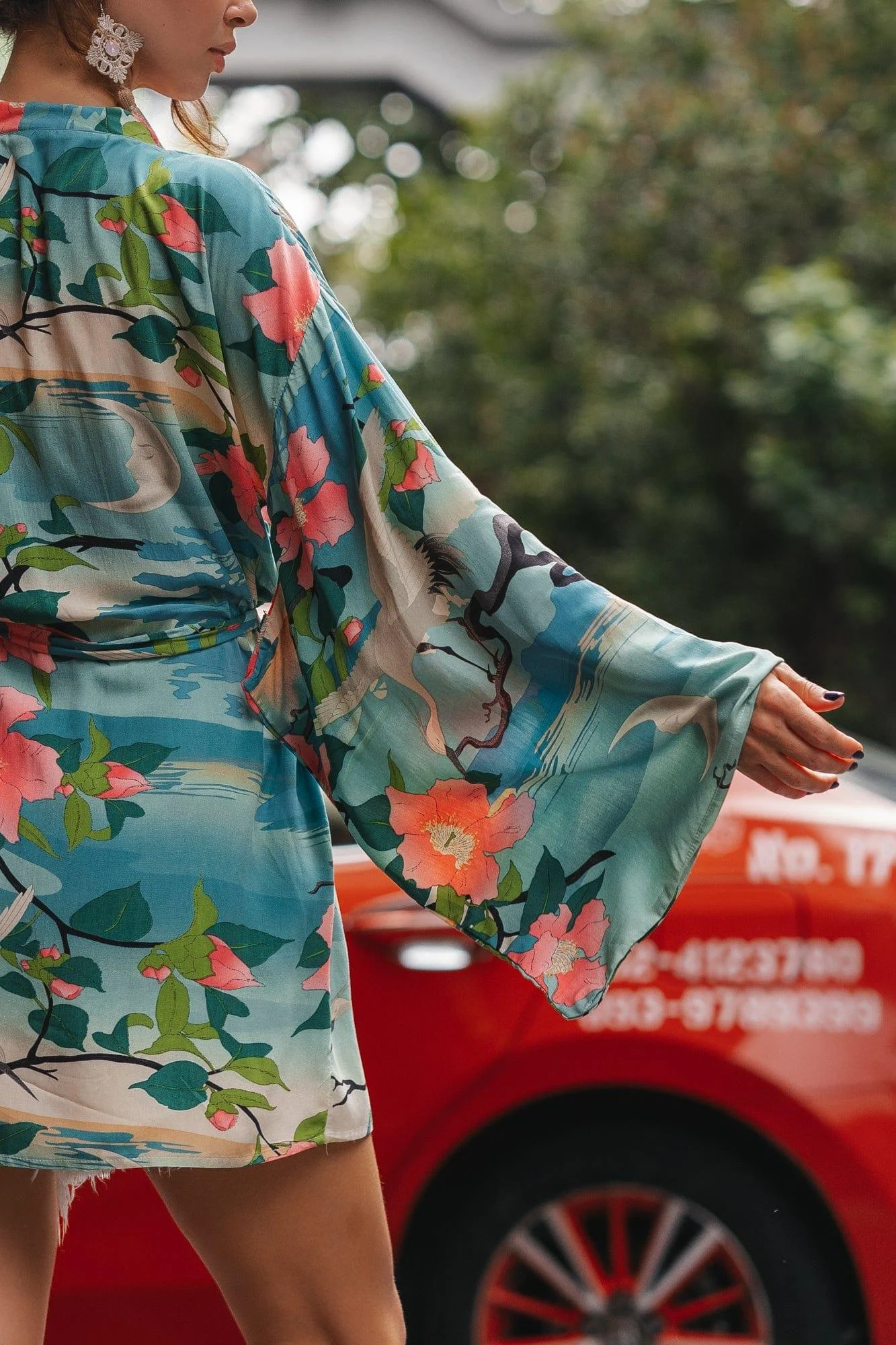 Emerald Floral Kimono - Glova