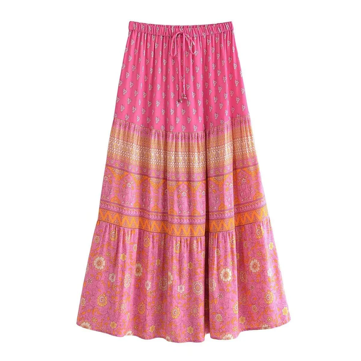 Enelia Boho Maxi Skirt (2colors) - Glova