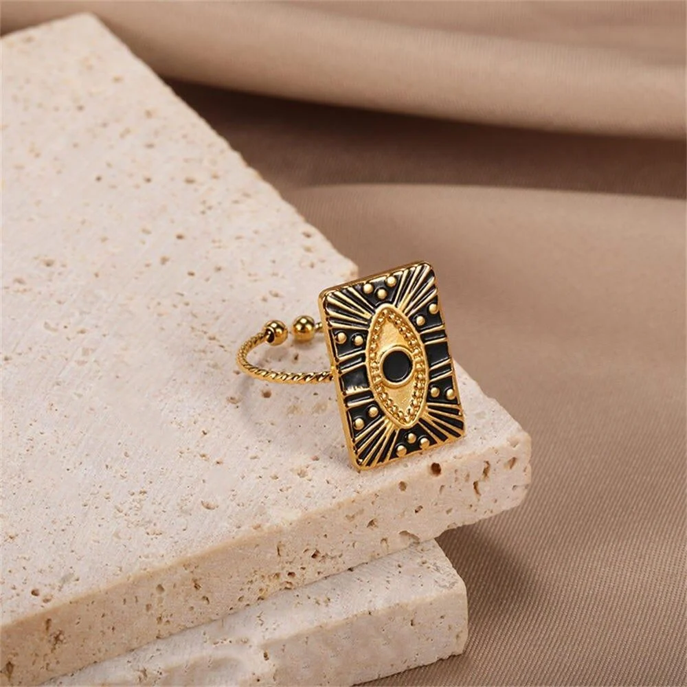 Engraved Evil Eye Protection Ring - Glova