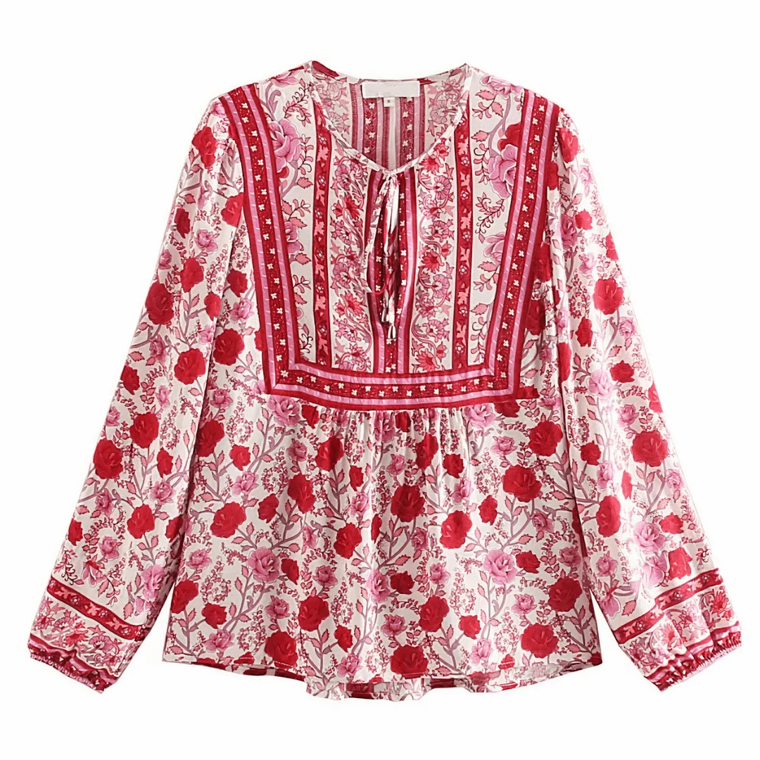 Enid Red Blouse - Glova