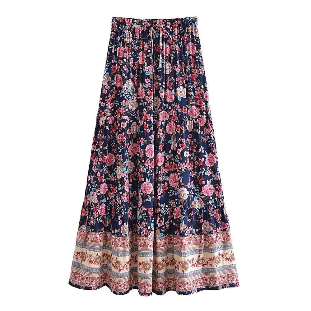 Epiphany Boho Maxi Skirt ( 3 Colors ) - Glova